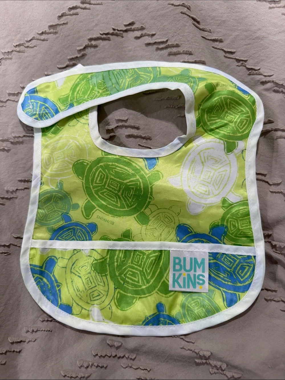 Bumkins Waterproof Baby Bibs Ocean Life Print (2-Pack) - 3-9 Months